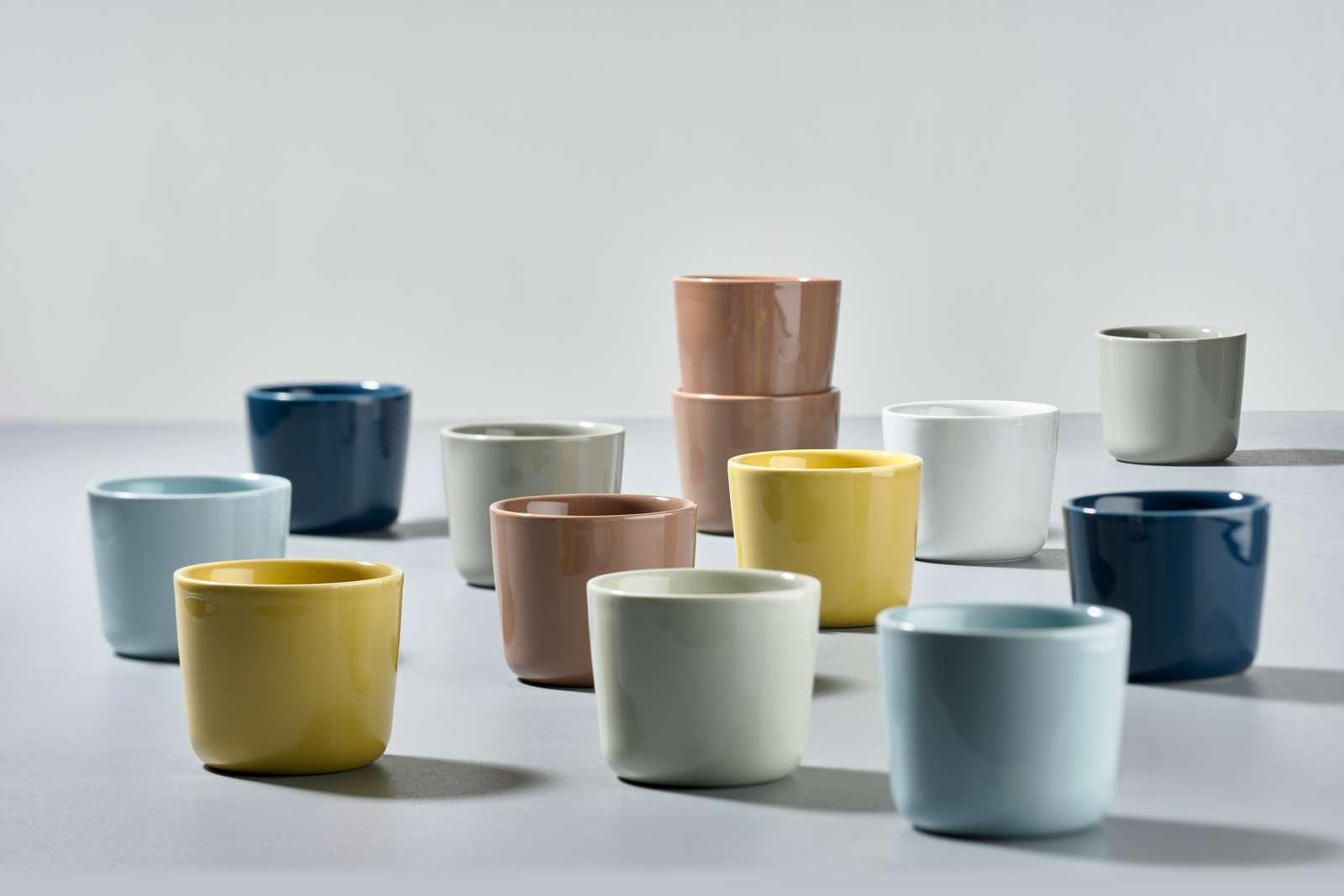 BFSummer Set cani termice Singles 330480 Galben, 200 ml Ø9xH7,5 cm, 2 piese, Zone Denmark