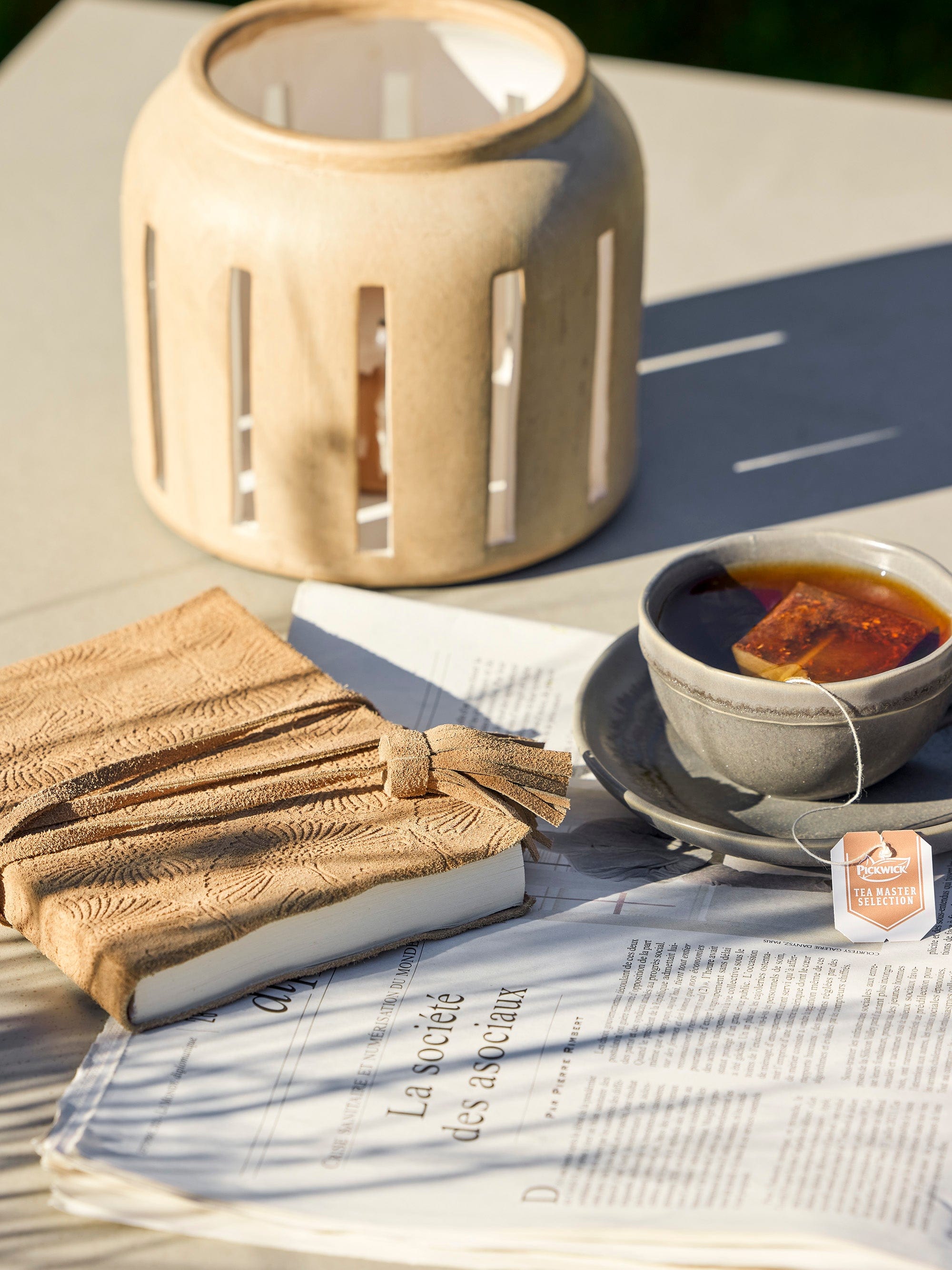 Set ceasca cu farfurioara pentru cappuccino, din ceramica, Raben Gri, 180 ml, 4 piese (5)