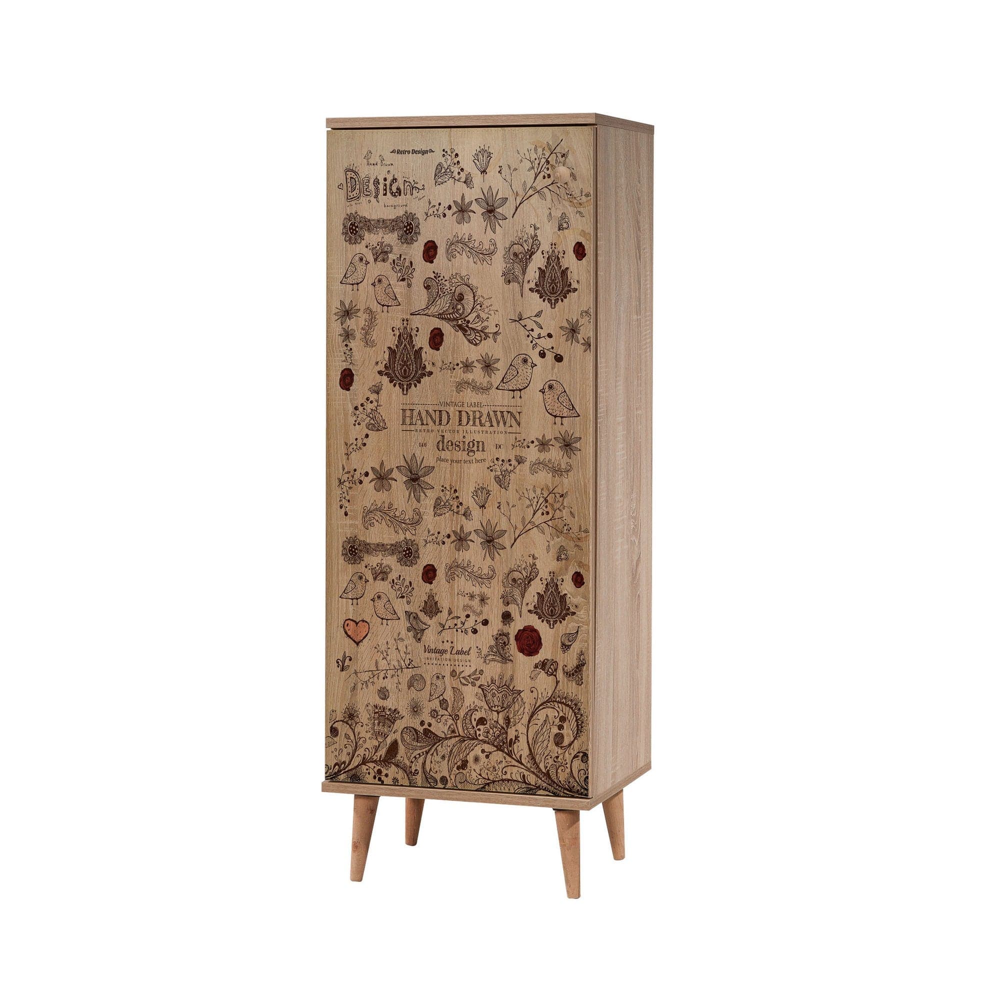 Asir Set de mobila hol din pal, 2 piese, Filinta 731-900 Multicolor / Cappuccino