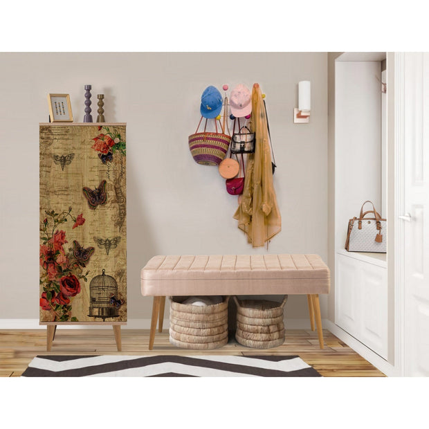 Asir Set de mobila hol din pal, 2 piese, Filinta 734-900 Multicolor / Cappuccino