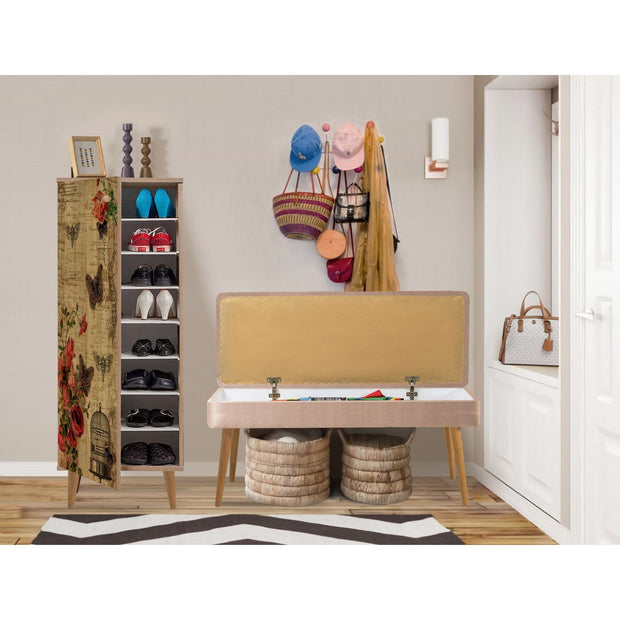 Asir Set de mobila hol din pal, 2 piese, Filinta 734-900 Multicolor / Cappuccino