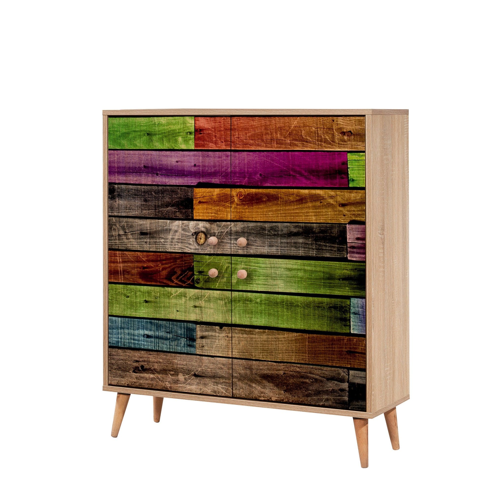 Asir Set de mobila hol din pal, 2 piese, Multilux 726-1053 Multicolor / Antracit