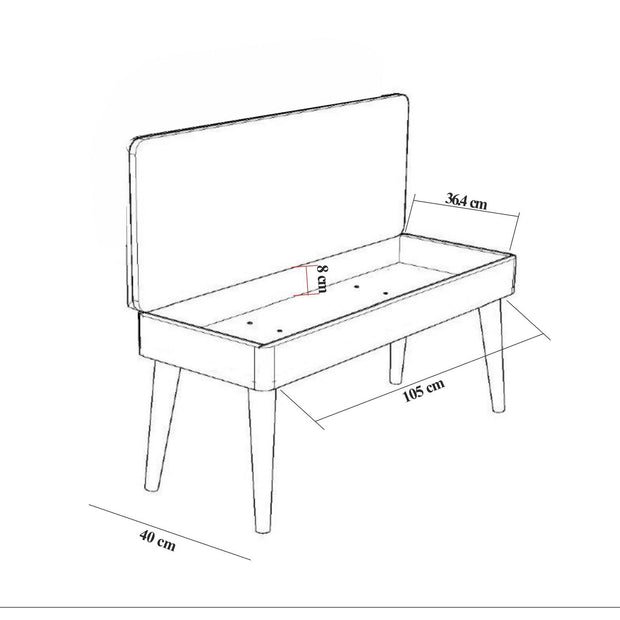 Asir Set de mobila hol din pal, 2 piese, Multilux 734-900 Multicolor / Cappuccino