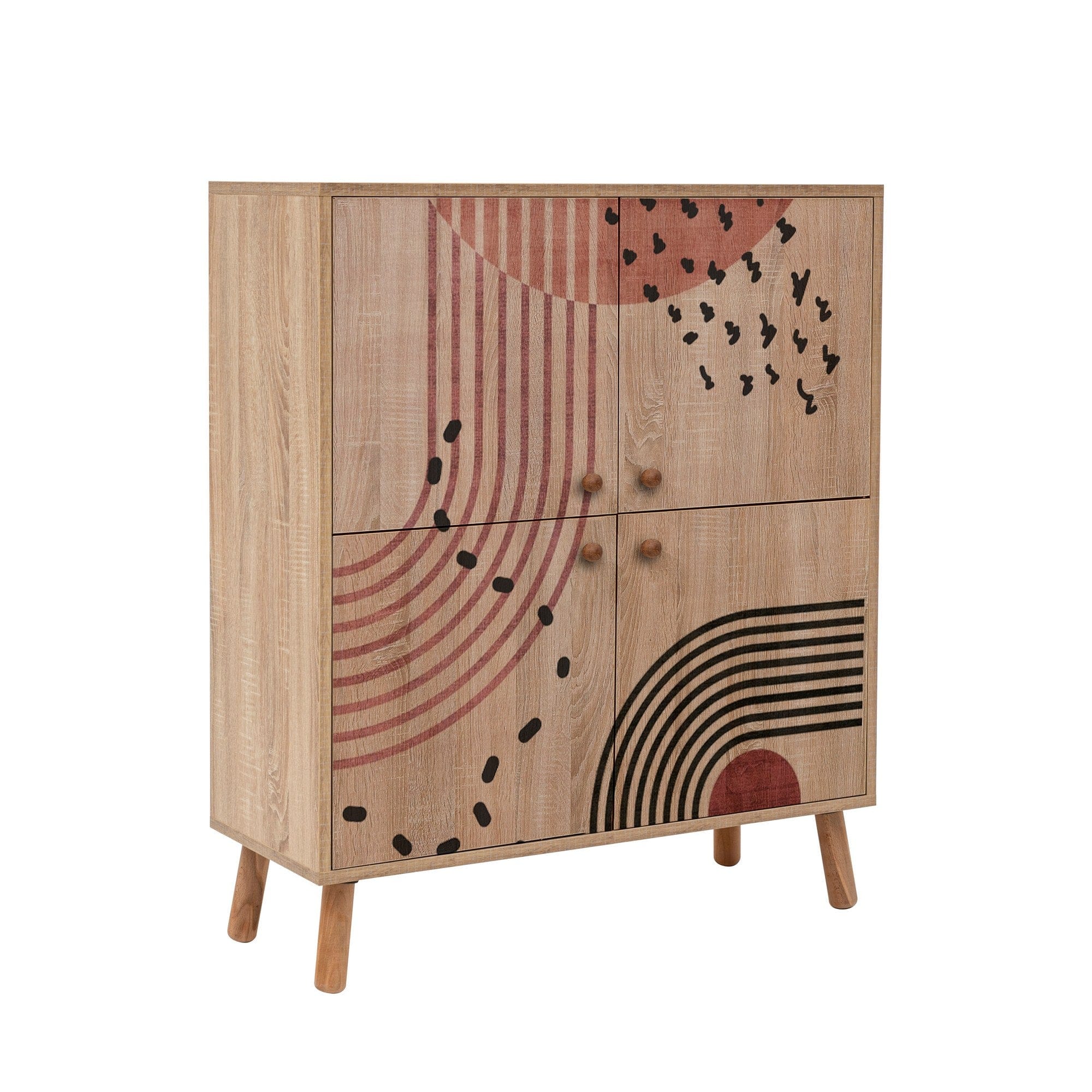 Asir Set de mobila hol din pal, 2 piese, Multilux 984-900 Multicolor / Cappuccino