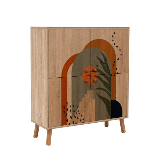 Asir Set de mobila hol din pal, 2 piese, Multilux 985-900 Multicolor / Cappuccino