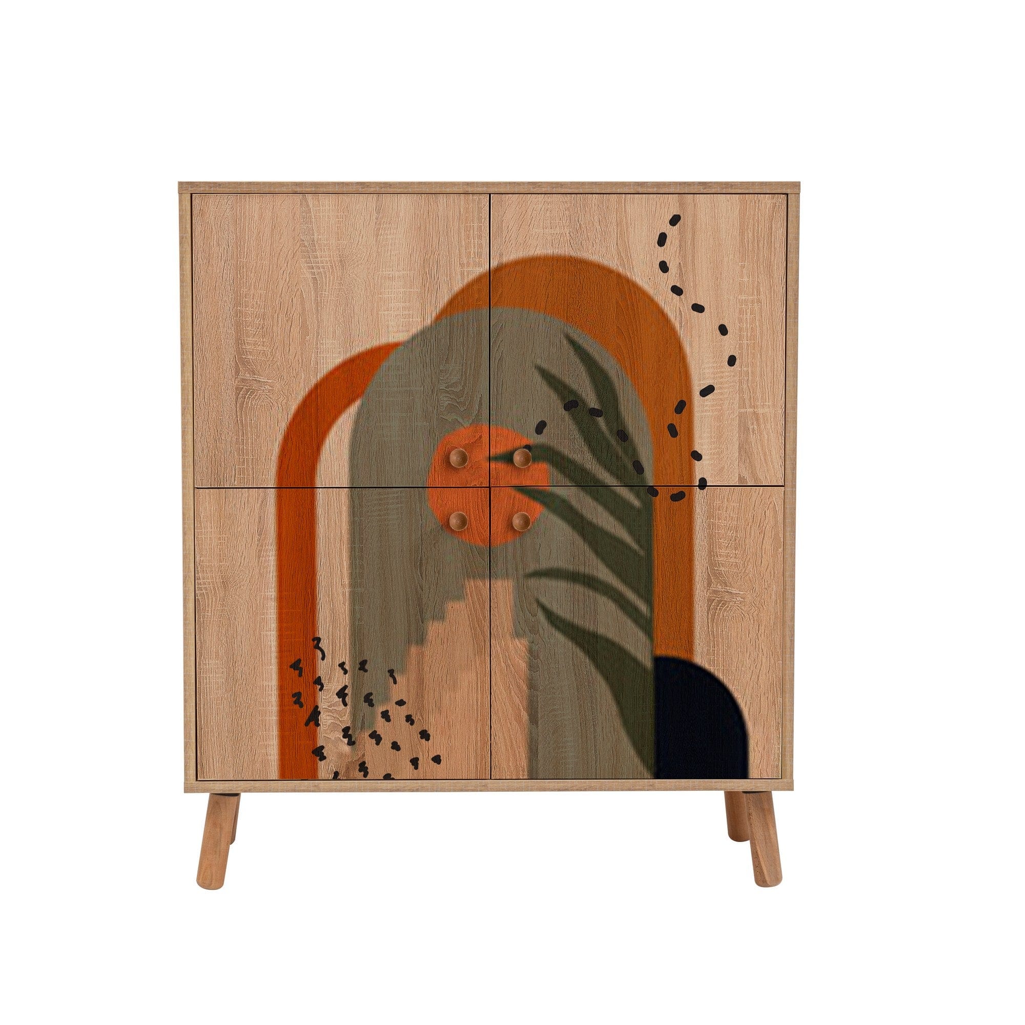 Asir Set de mobila hol din pal, 2 piese, Multilux 985-900 Multicolor / Cappuccino