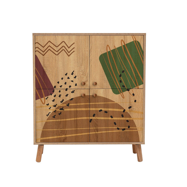 Asir Set de mobila hol din pal, 2 piese, Multilux 986-900 Multicolor / Cappuccino