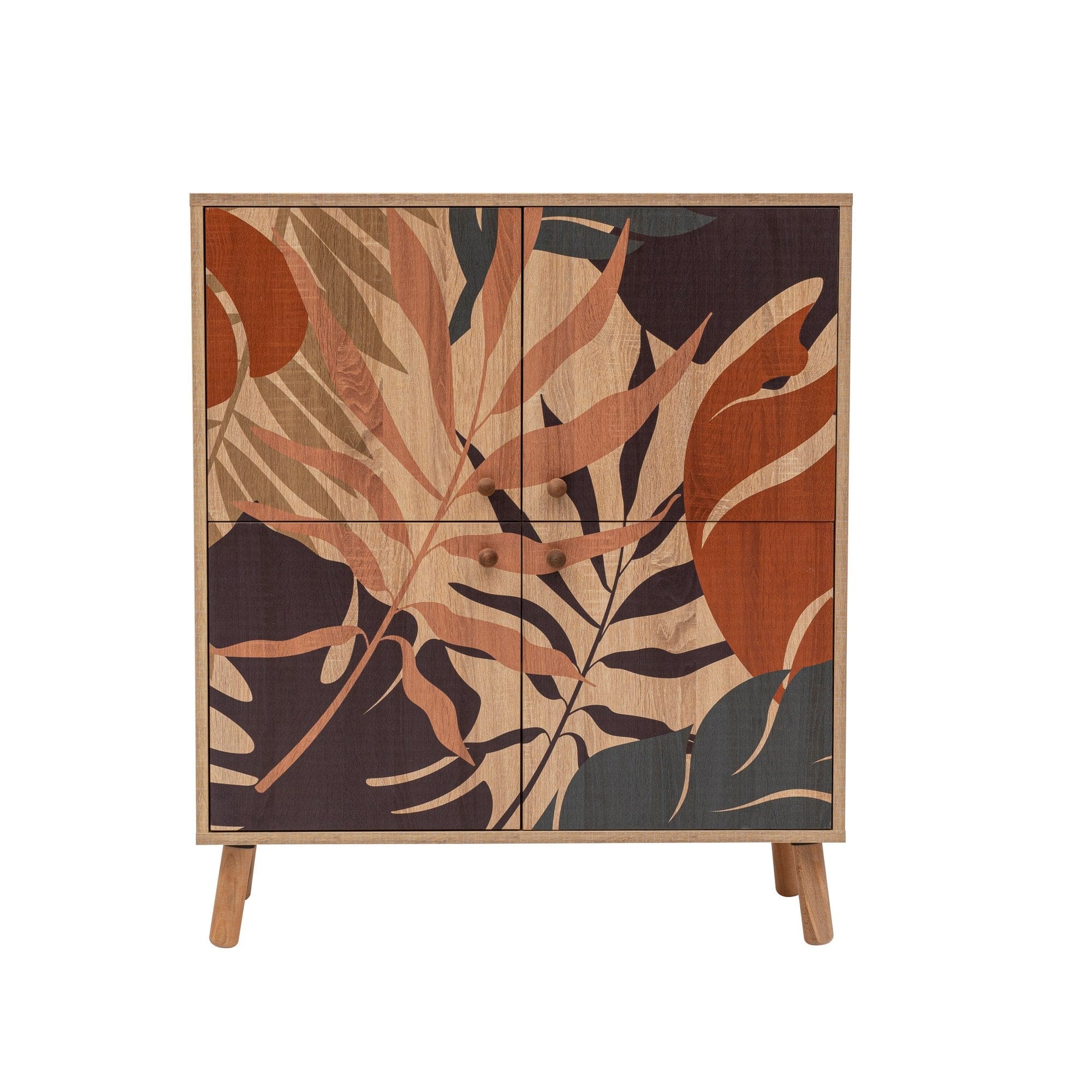 Asir Set de mobila hol din pal, 2 piese, Multilux Palm 900 Multicolor / Cappuccino