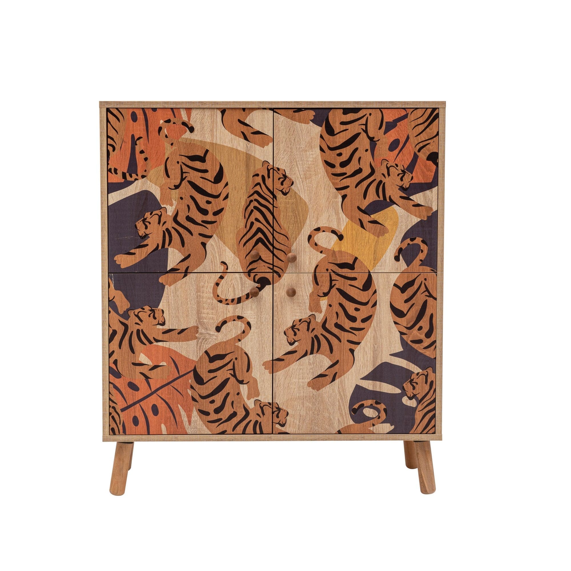 Asir Set de mobila hol din pal, 2 piese, Multilux Tigris 900 Multicolor / Cappuccino