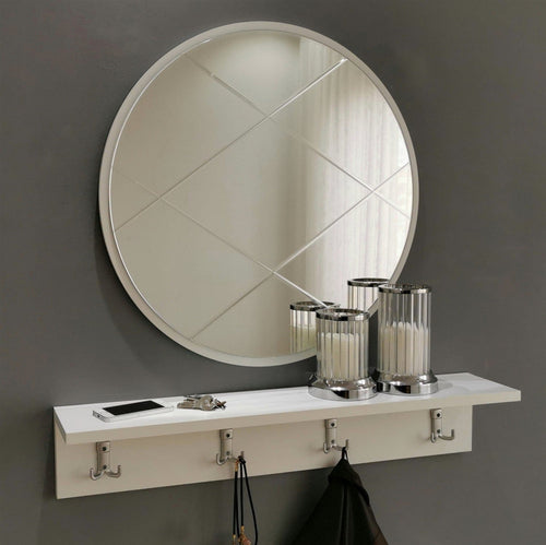 Asir Set de mobila hol din pal, 2 piese, V100 Alb