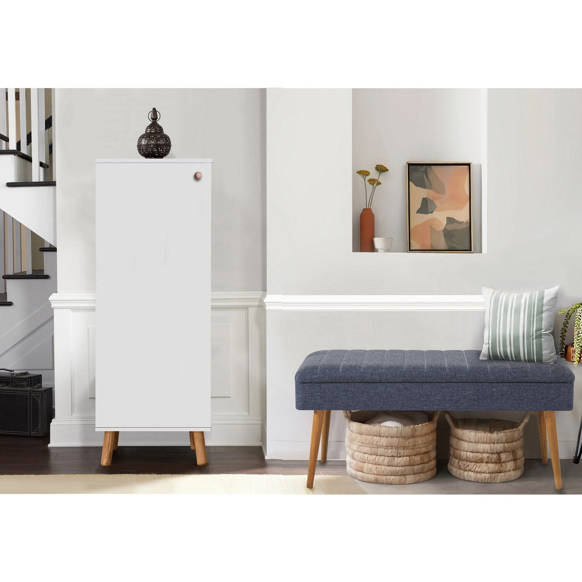 Asir Set de mobila hol din pal, 2 piese, Vegas 200-1048 Multicolor / Bleumarin