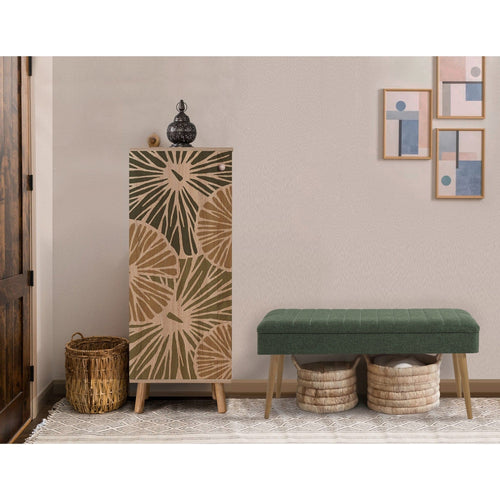 Asir Set de mobila hol din pal, 2 piese, Vegas 929-1070 Multicolor / Verde