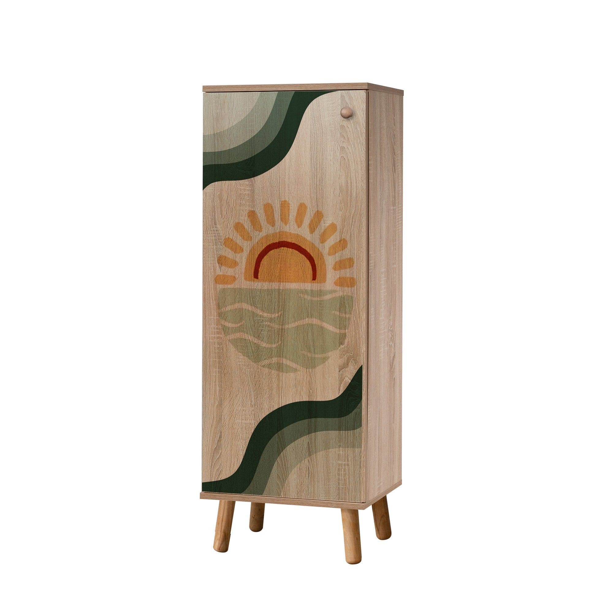 Asir Set de mobila hol din pal, 2 piese, Vegas 930-1070 Multicolor / Verde