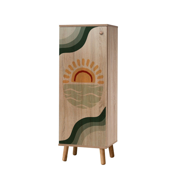 Asir Set de mobila hol din pal, 2 piese, Vegas 930-1070 Multicolor / Verde