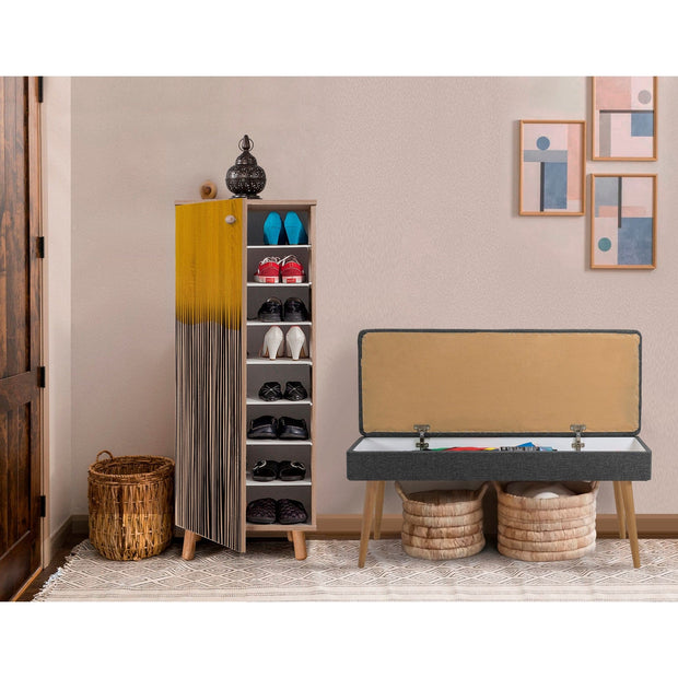 Asir Set de mobila hol din pal, 2 piese, Vegas 931-1053 Multicolor / Antracit