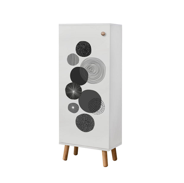 Asir Set de mobila hol din pal, 2 piese, Vegas 941-1053 Alb / Antracit