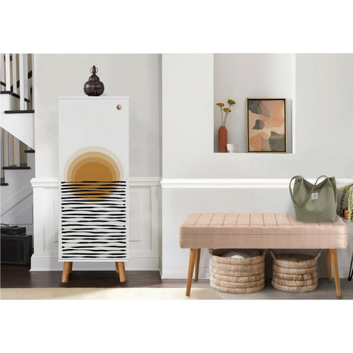 Asir Set de mobila hol din pal, 2 piese, Vegas 945-900 Alb / Cappuccino