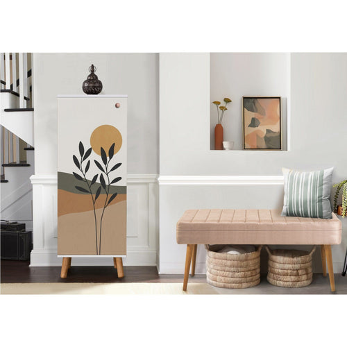 Asir Set de mobila hol din pal, 2 piese, Vegas 956-900 Alb / Cappuccino