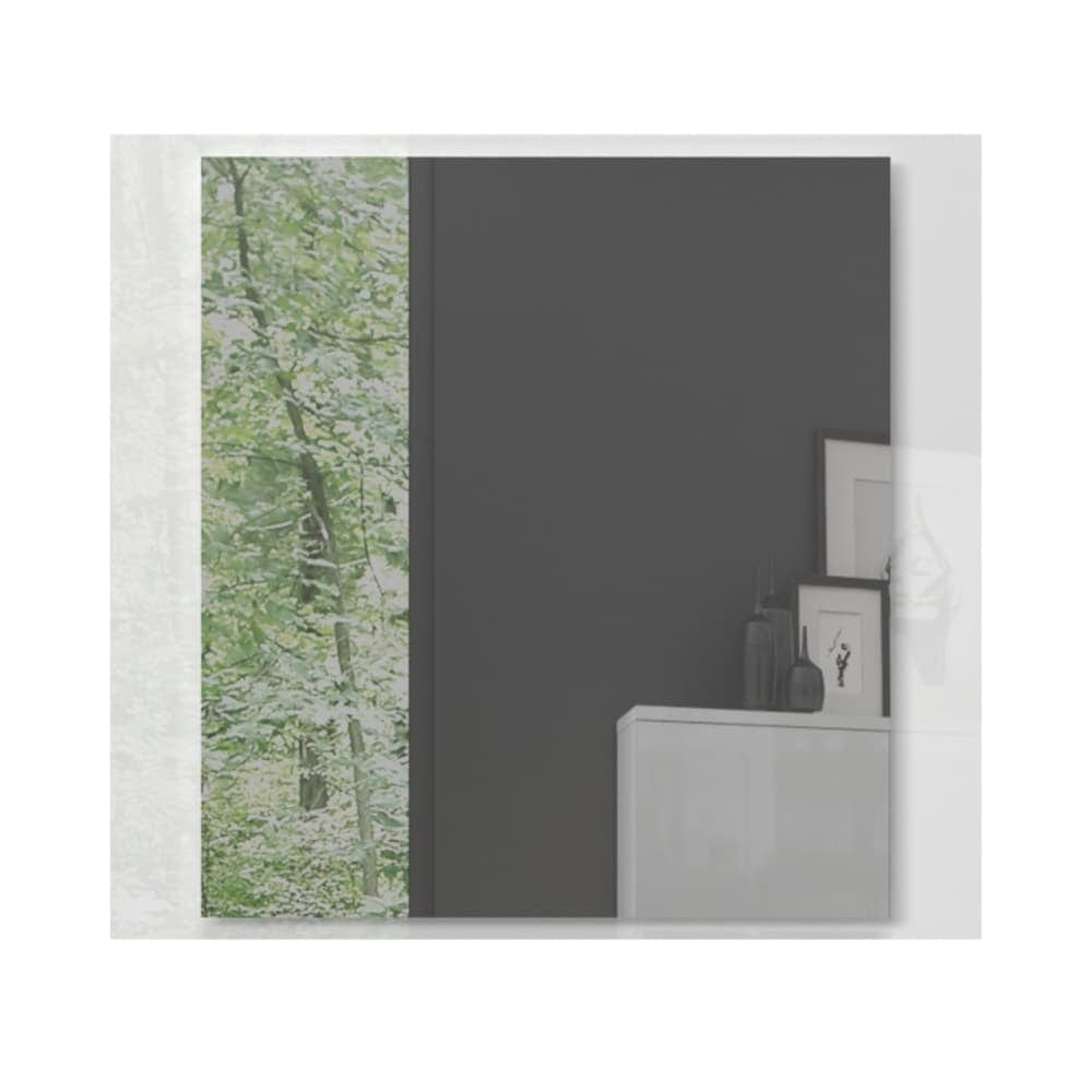 Set de mobila hol din pal, 5 piese, Piano II Alb (5)