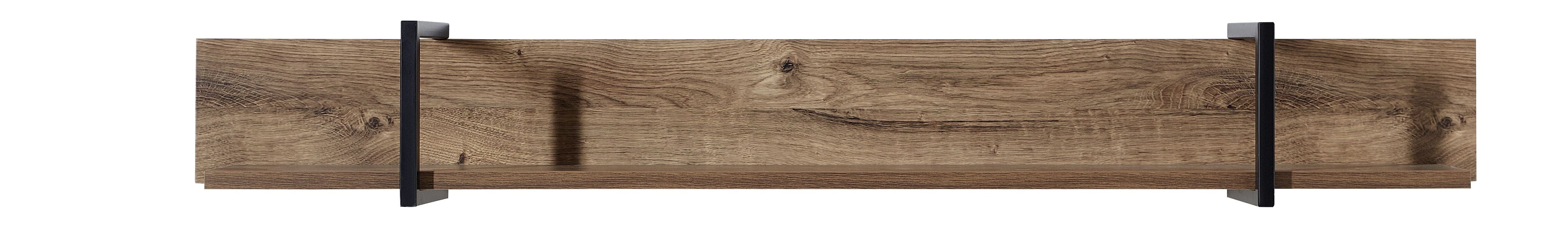 Set de mobila living din pal si MDF, 4 piese Madeline Havel Oak Cognac / Grafit (1)