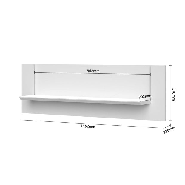 Set de mobila living din pal si MDF, cu LED inclus, 6 piese Sky Crem / Stejar Tobacco (9)