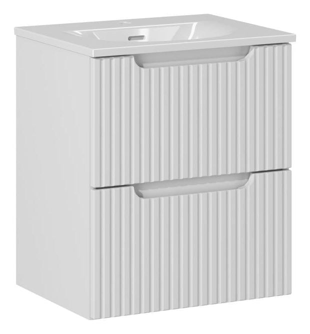 Set masca si lavoar, 50 cm, Sky Alb