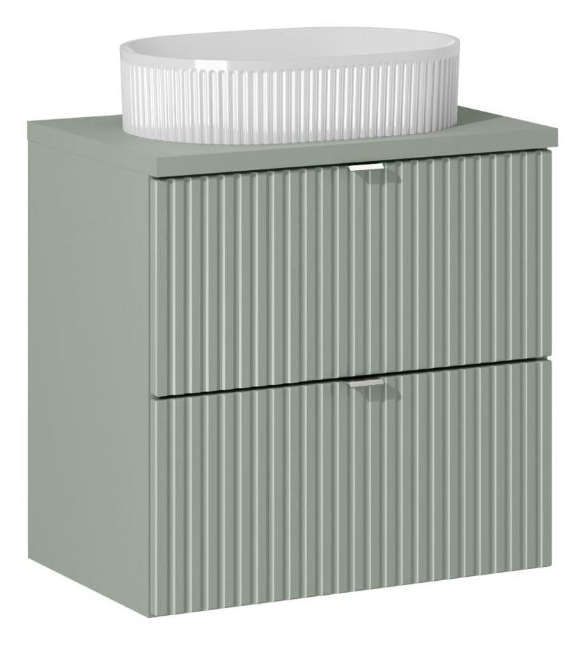 Set masca si lavoar, 60 cm, Beyond Verde / Alb