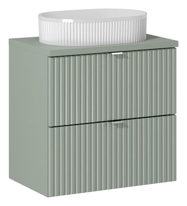 Set masca si lavoar, 60 cm, Beyond Verde / Alb