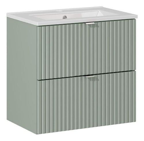 Set masca si lavoar, 60 cm, Dance Verde / Alb