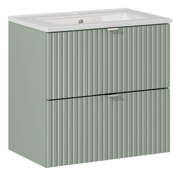 Set masca si lavoar, 60 cm, Dance Verde / Alb