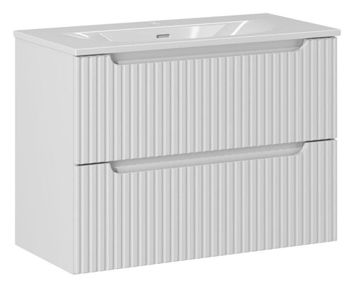 Set masca si lavoar, 80 cm, Sky Alb