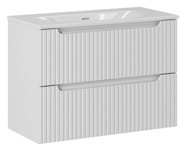 Set masca si lavoar, 80 cm, Sky Alb