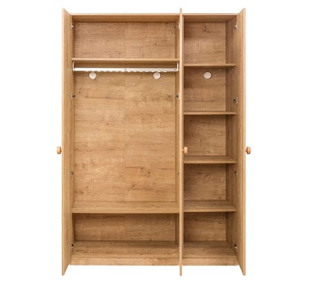 Set Mobila dormitor din pal, pentru tineret 5 piese Mocha Nature (9)