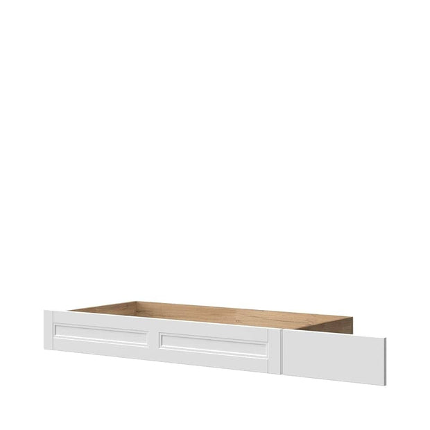 Set Mobila Dormitor din pal si MDF, cu pat 200 x 160 cm, 7 piese Tara Alb Mat / Nuc Pacific (5)