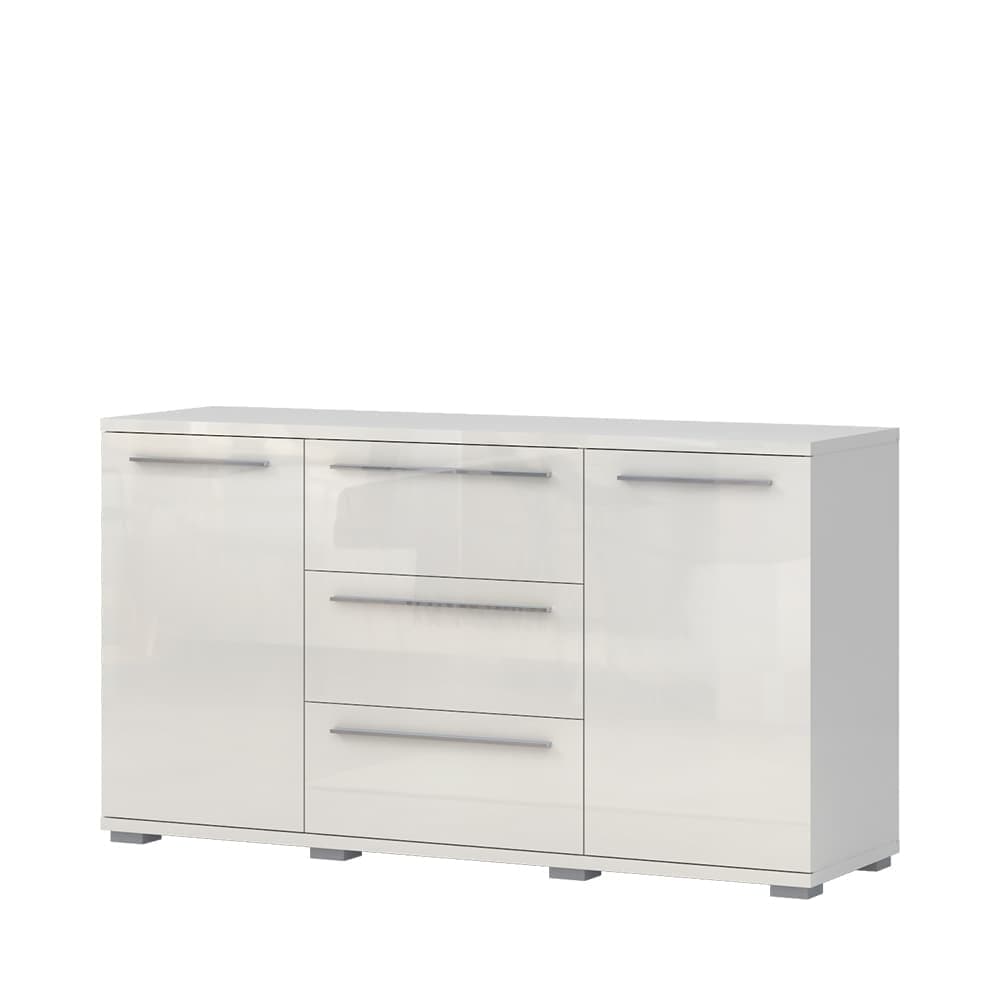 Set Mobila Dormitor din pal si piele ecologica, cu pat 200 x 160 cm, 5 piese Piano P62B/PN Bej (4)