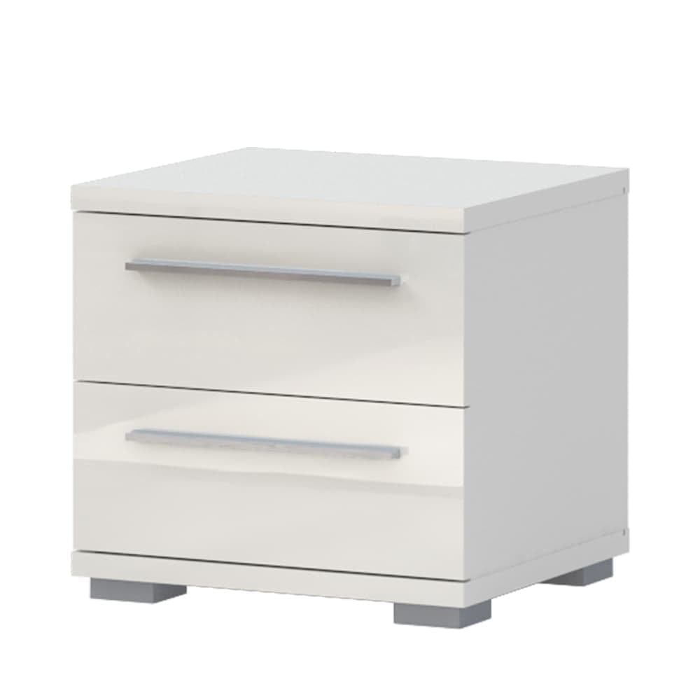 Set Mobila Dormitor din pal si piele ecologica, cu pat 200 x 180 cm, 5 piese Piano P62B/PN Bej (3)