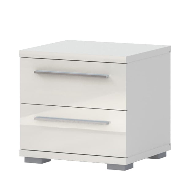 Set Mobila Dormitor din pal si piele ecologica, cu pat 200 x 180 cm, 5 piese Piano P62B/PN Bej (3)