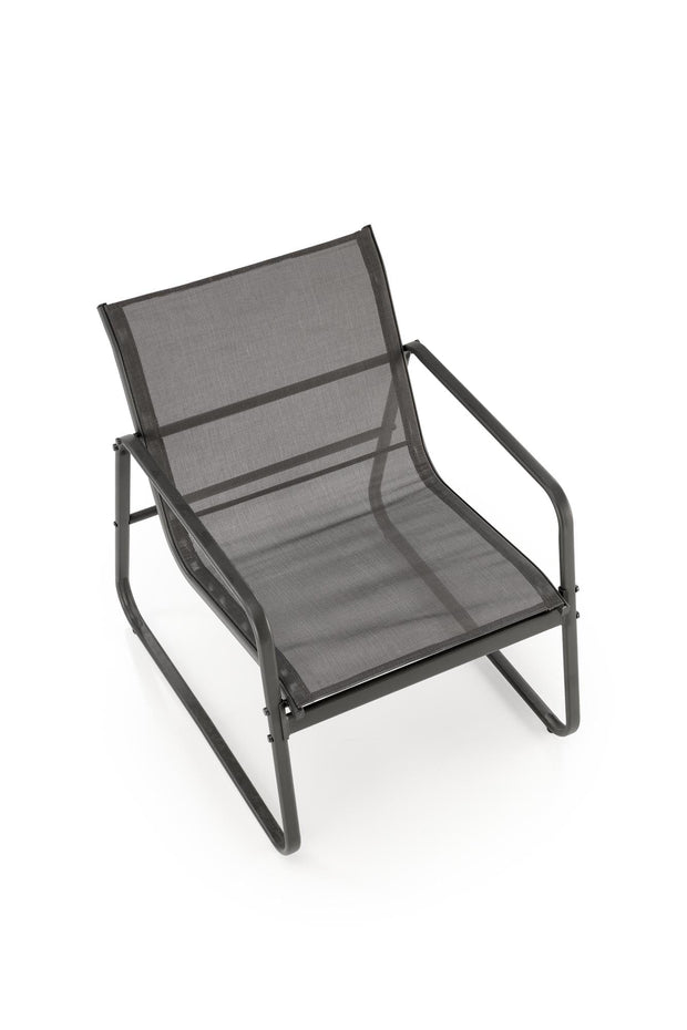 Set mobilier pentru gradina / terasa, Conor Gri, banca 2 locuri + 2 scaune + masa de cafea (1)