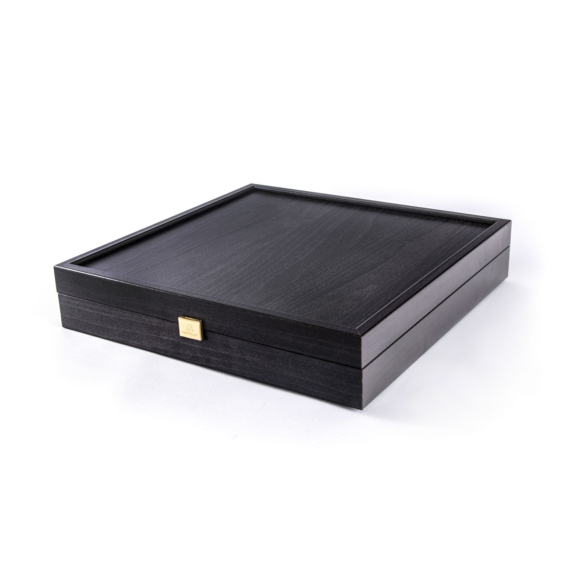 Set sah piese si tabla din alama, lucrate manual, Perioada Greco-Romana, Tabla Bronz cu piese Albastru / Maro, 44 x 44 cm (5)