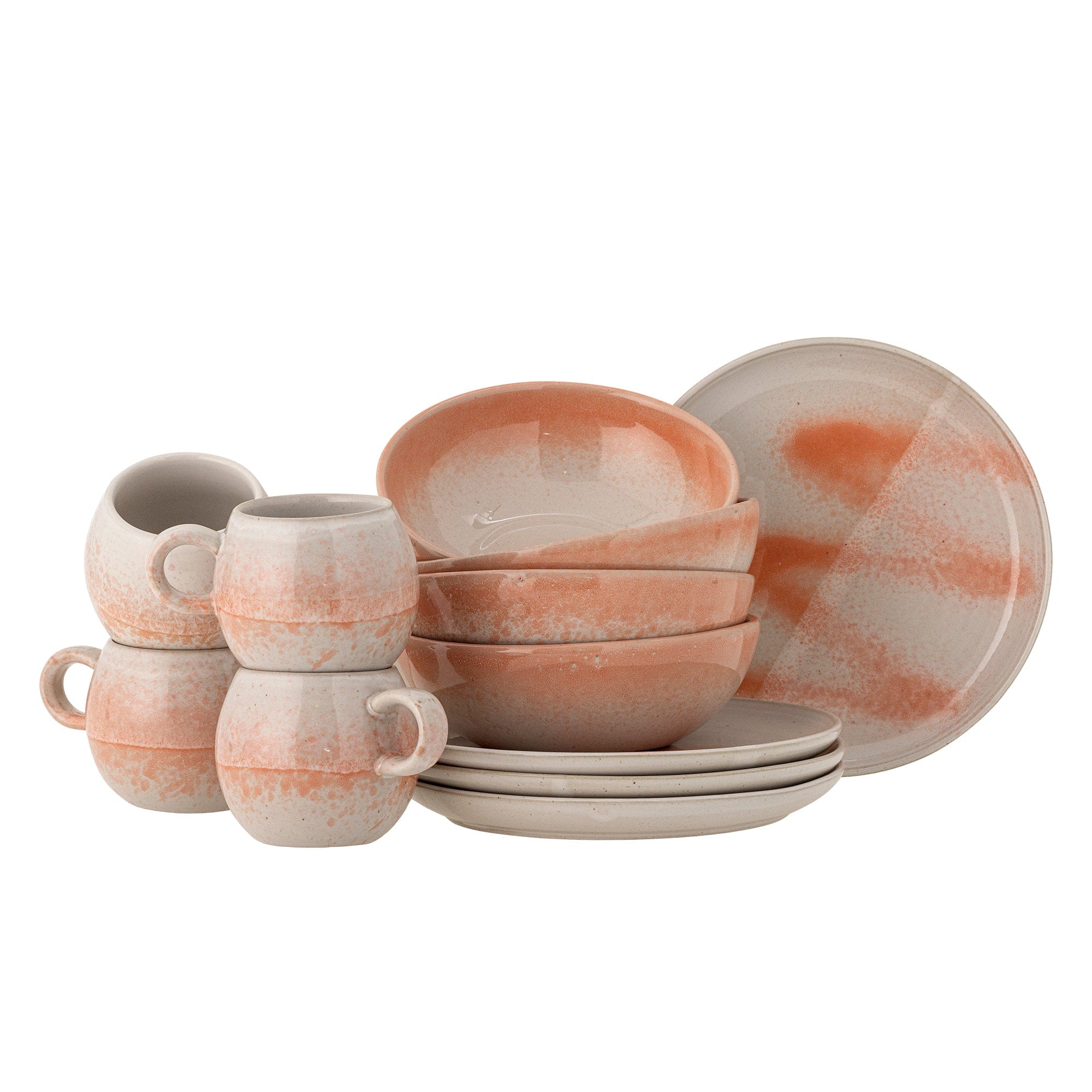 Set vesela din ceramica, Paula Portocaliu, 12 piese