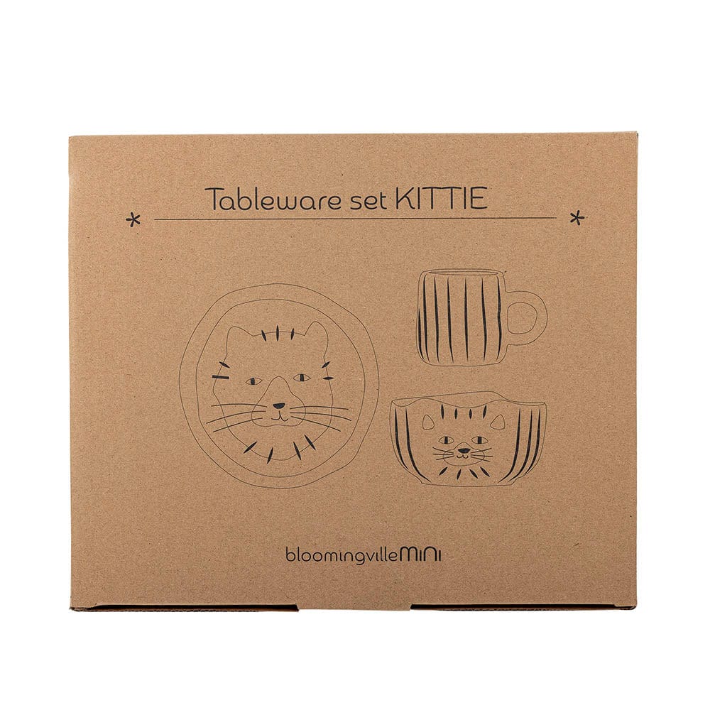 Set vesela din ceramica, pentru copii, Kittie Maro, 3 piese (1)