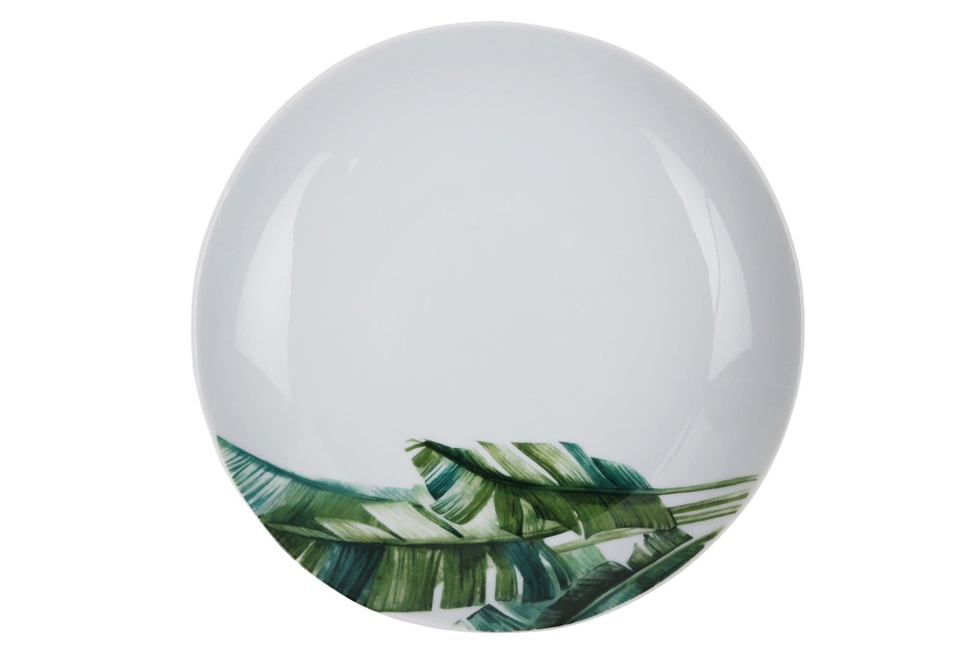 Set vesela din portelan, Palm Alb / Verde, 24 piese (8)