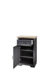 Cabinet hol din MDF, cu 1 usa si 1 sertar, Jessie Grafit, l65xA41xH102 cm (5)