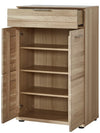 Cabinet hol din pal si MDF, cu 2 usi si 1 sertar, Archi Natur, l65xA40xH100 cm (1)