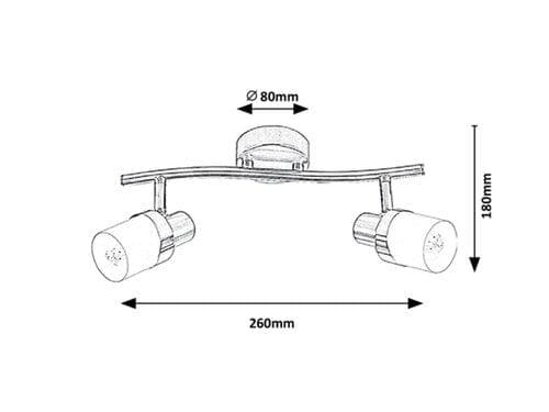 Spot Finian 5632 Gri / Alb (2)