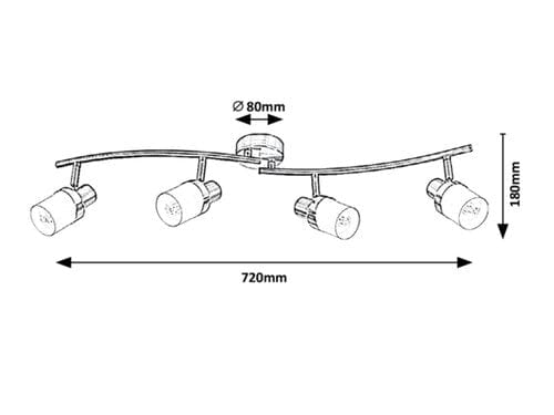 Spot Finian 5634 Gri / Alb (2)