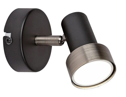 RabaLux Spot Konrad 73011 Negru Mat / Argintiu