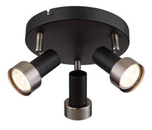 Spot Konrad 73013 Negru Mat / Argintiu