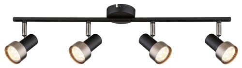 Spot Konrad 73014 Negru Mat / Argintiu