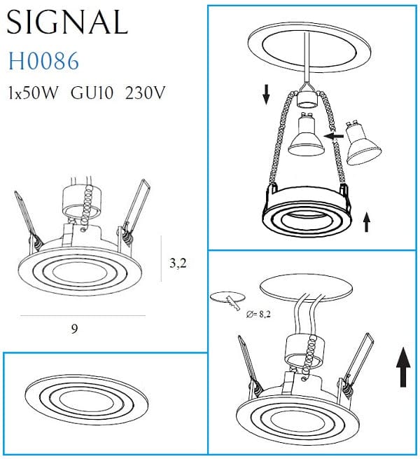 Spot Signal I H0086 Negru (4)
